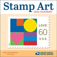 Cover image for United States Postal Service Stamp Art 2025 Wall Calendar