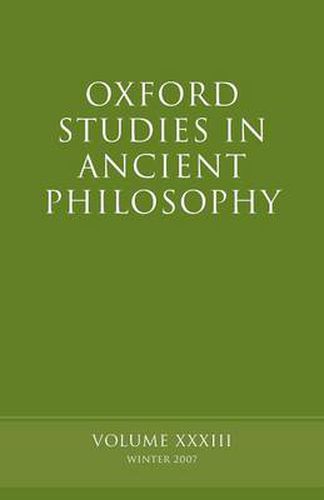 Cover image for Oxford Studies in Ancient Philosophy