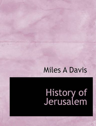 Cover image for History of Jerusalem