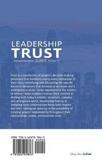 Cover image for Leadership Trust: Build It, Keep It