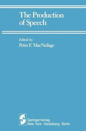 Cover image for The Production of Speech