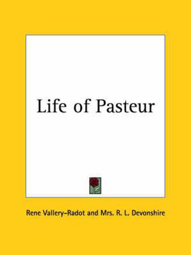 Cover image for Life of Pasteur (1928)