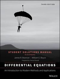 Cover image for Differential Equations: An Introduction to Modern Methods and Applications 3E Student Solutions Manual