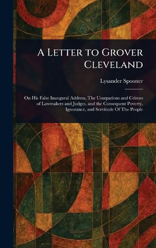 Cover image for A Letter to Grover Cleveland