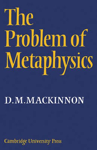 Cover image for The Problem of Metaphysics