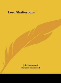 Cover image for Lord Shaftesbury