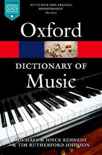 Cover image for The Oxford Dictionary of Music