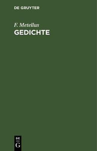 Cover image for Gedichte