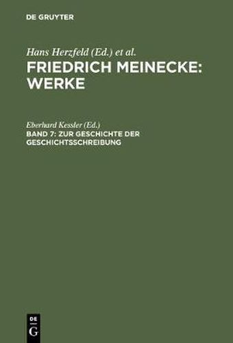 Cover image for Zur Geschichte Der Geschichtsschreibung