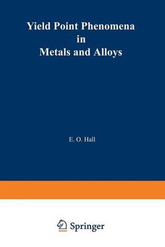 Cover image for Yield Point Phenomena in Metals and Alloys