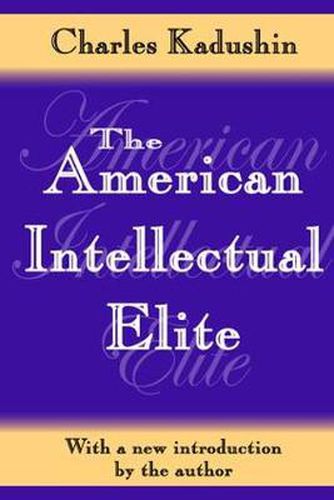 Cover image for The American Intellectual Elite