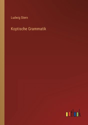 Cover image for Koptische Grammatik