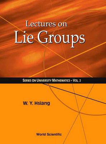 Cover image for Lectures On Lie Groups