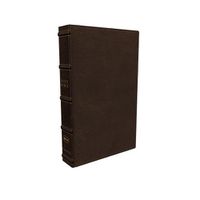 Cover image for NKJV, Large Print Verse-by-Verse Reference Bible, Maclaren Series, Genuine Leather, Brown, Comfort Print: Holy Bible, New King James Version