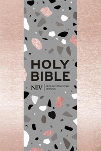 Cover image for NIV Pocket Rose Gold Terrazzo Soft-tone Bible with Zip