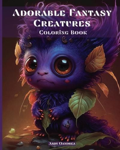 Cover image for Adorable Fantasy Creatures Coloring Book