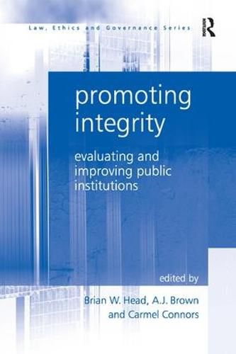 Cover image for Promoting Integrity: Evaluating and Improving Public Institutions