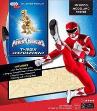 Cover image for IncrediBuilds: Power Rangers: T-Rex Dinozord 3D Wood Model and Poster