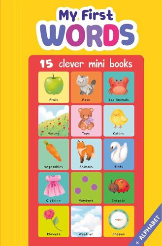 Cover image for My First Words: 15 Mini Board Books