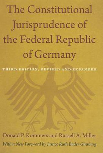 Cover image for The Constitutional Jurisprudence of the Federal Republic of Germany: Third edition, Revised and Expanded