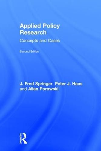 Cover image for Applied Policy Research: Concepts and Cases