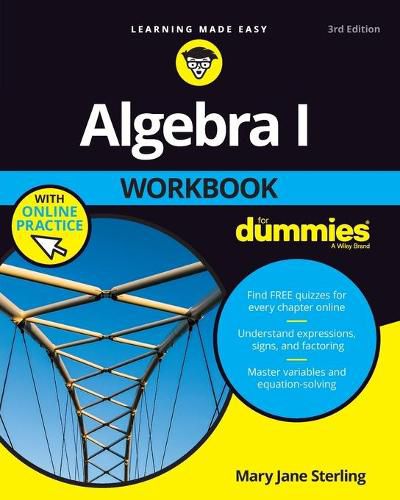 Cover image for Algebra I Workbook For Dummies with Online Practice 3e
