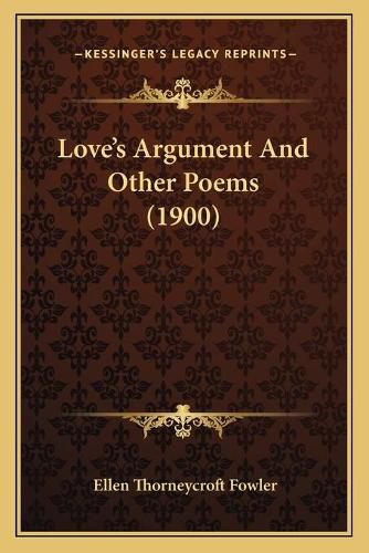 Cover image for Loveacentsa -A Centss Argument and Other Poems (1900)