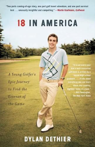 Cover image for 18 in America: A Young Golfer's Epic Journey to Find the Essence of the Game