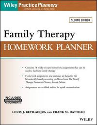 Cover image for Family Therapy Homework Planner 2e