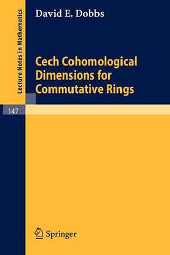 Cover image for Cech Cohomological Dimensions for Commutative Rings