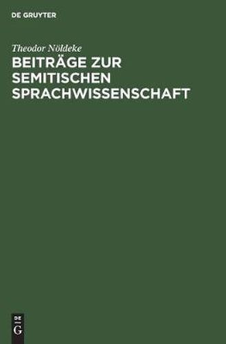 Beitrage zur semitischen Sprachwissenschaft