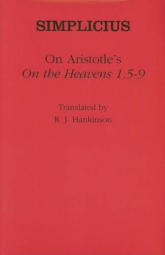 Cover image for On Aristotle's  on the Heavens 1.5-9