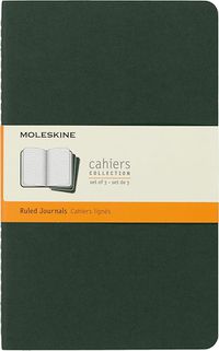 Cover image for Cahier Large Ruled Notebook Set 3 - Myrtle Green