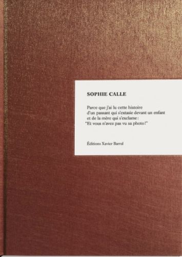 Cover image for Sophie Calle: Because