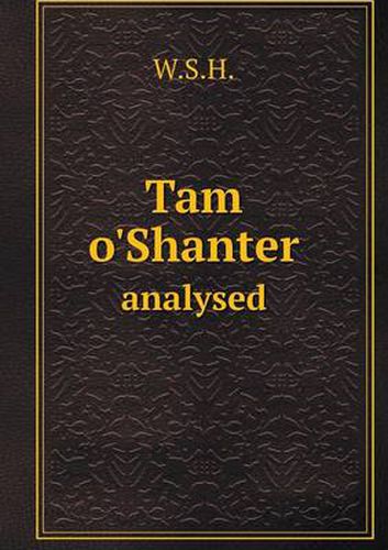 Cover image for Tam o'Shanter analysed