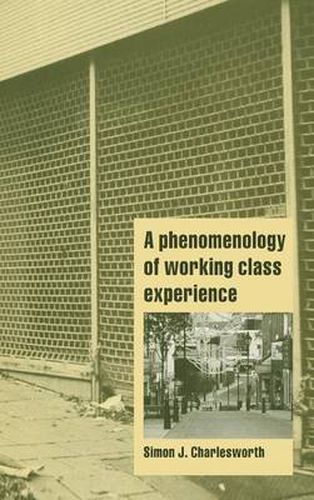 Cover image for A Phenomenology of Working-Class Experience