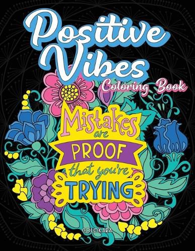 Cover image for Positive Vibes Coloring Book