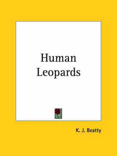 Cover image for Human Leopards (1915)