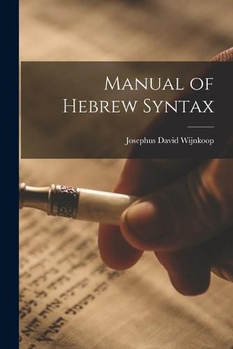 Cover image for Manual of Hebrew Syntax