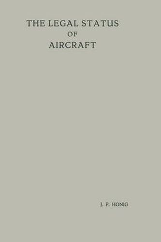 Cover image for The Legal Status of Aircraft