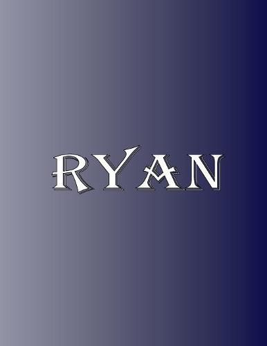 Cover image for Ryan: 100 Pages 8.5 X 11 Personalized Name on Notebook College Ruled Line Paper