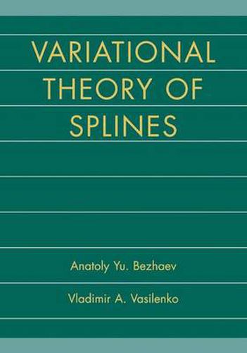 Cover image for Variational Theory of Splines