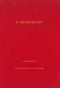 Cover image for P. Michigan XVI: A Greek Love Charm from Egypt