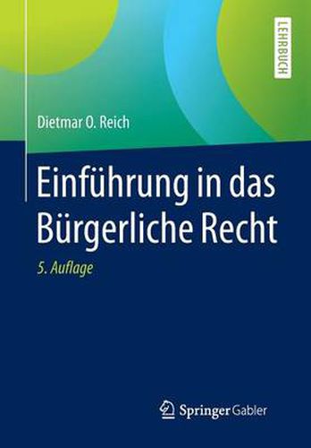 Cover image for Einfuhrung in das Burgerliche Recht