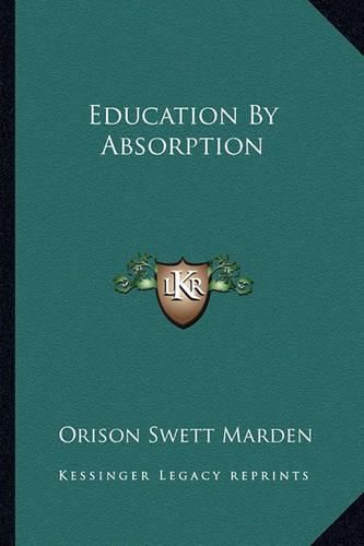 Cover image for Education by Absorption
