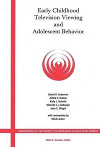 Cover image for Early Childhood Television Viewing and Adolescent Behavior