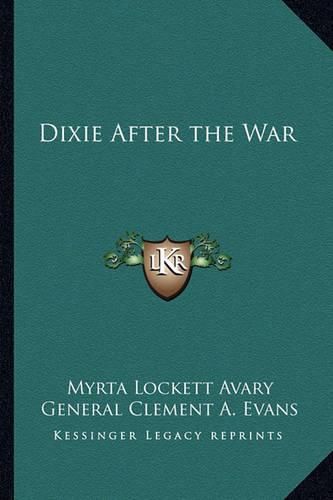 Cover image for Dixie After the War