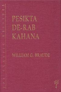 Cover image for Pesikta De-Rab Kahana