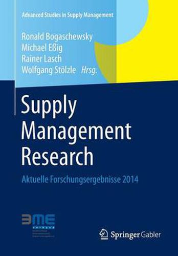 Cover image for Supply Management Research: Aktuelle Forschungsergebnisse 2014