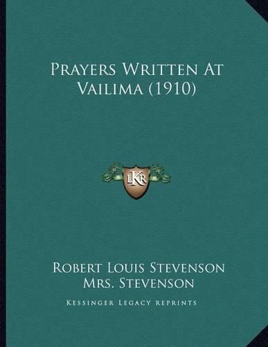 Cover image for Prayers Written at Vailima (1910)